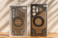 Heavy-Duty Armor Woven Back Case – Magnetic Ring Edition